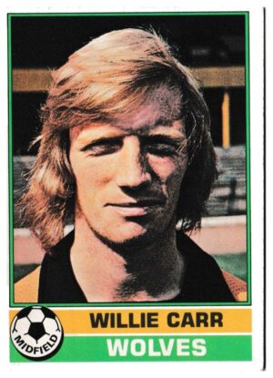 Topps (UK) - 'Footballers (Red Back 1-110)' - Card #41 - Willie Carr (Wolves) Topps (UK) - 'Footballers (Red Back 1-110)' - Card #41 - Willie Carr (Wolves)