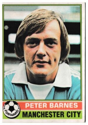 Topps (UK) - 'Footballers (Red Back 1-110)' - Card #43 - Peter Barnes (Man City)