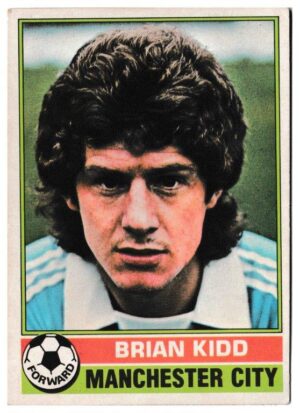 Topps (UK) - 'Footballers (Red Back 1-110)' - Card #5 - Brian Kidd (Man City)