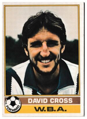 Topps (UK) - 'Footballers (Red Back 1-110)' - Card #54 - David Cross (West Brom)