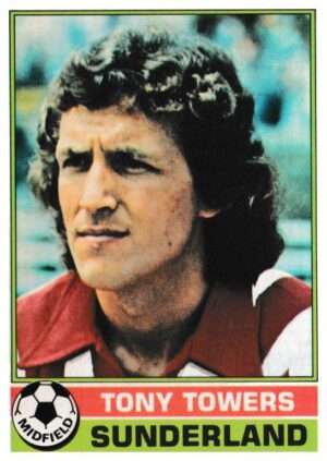 Topps (UK) - 'Footballers (Red Back 1-110)' - Card #59 - Tony Towers (Sunderland)