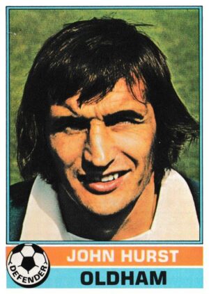 Topps (UK) - 'Footballers (Red Back 1-110)' - Card #74 - John Hurst (Oldham)