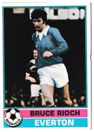 Topps (UK) - 'Footballers (Red Back 1-110)' - Card #80 - Bruce Rioch (Everton)