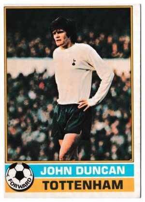 Topps (UK) - 'Footballers (Red Back 1-110)' - Card #84 - John Duncan (Spurs)