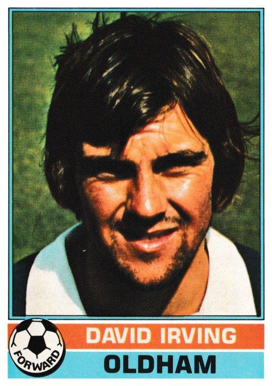 Topps (UK) - 'Footballers (Red Back 1-110)' - Card #89 - David Irving (Oldham) Topps (UK) - 'Footballers (Red Back 1-110)' - Card #89 - David Irving (Oldham)