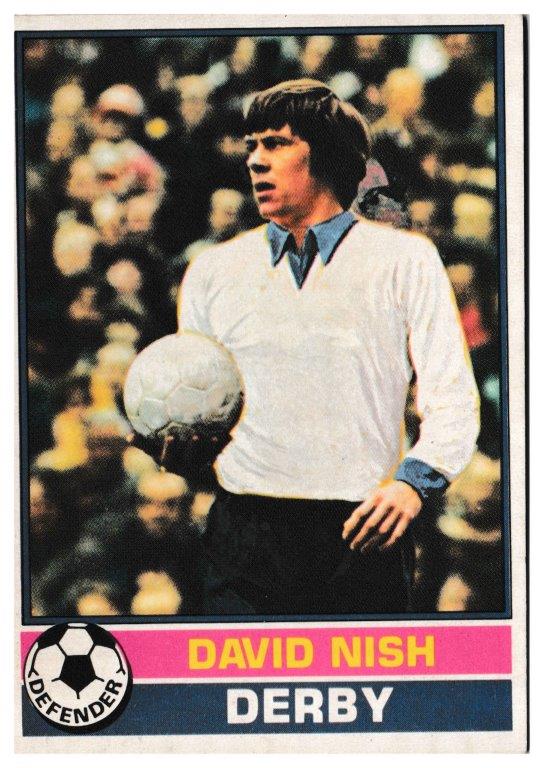 Topps (UK) - 'Footballers (Red Back 1-110)' - Card #93 - David Nish (Derby County) Topps (UK) - 'Footballers (Red Back 1-110)' - Card #93 - David Nish (Derby County)