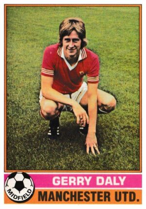 Topps (UK) - 'Footballers (Red Back 1-110)' - Card #94 - Gerry Daly (Man Utd)