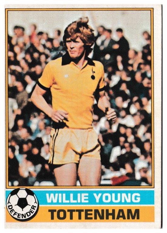 Topps (UK) - 'Footballers (Red Back 221-330)' - Card #223 - Willie Young (Spurs) Topps (UK) - 'Footballers (Red Back 221-330)' - Card #223 - Willie Young (Spurs)