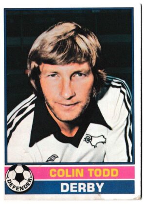 Topps (UK) - 'Footballers (Red Back 221-330)' - Card #230 - Colin Todd (Derby)