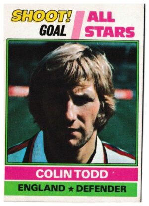 Topps (UK) - 'Footballers (Red Back 221-330)' - Card #241 - Colin Todd - All Stars