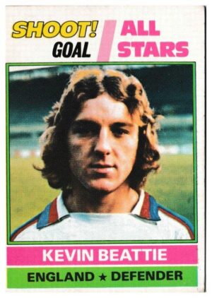 Topps (UK) - 'Footballers (Red Back 221-330)' - Card #242 - Kevin Beattie - All Stars