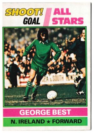 Topps (UK) - 'Footballers (Red Back 221-330)' - Card #243 - George Best - All Stars