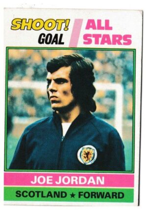 Topps (UK) - 'Footballers (Red Back 221-330)' - Card #245 - Joe Jordan - All Stars