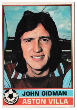Topps (UK) - 'Footballers (Red Back 221-330)' - Card #248 - John Gidman (Aston Villa)