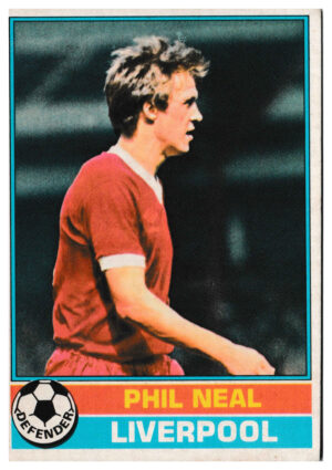Topps (UK) - 'Footballers (Red Back 221-330)' - Card #255 - Phil Neal (Liverpool)