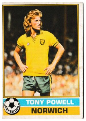 Topps (UK) - 'Footballers (Red Back 221-330)' - Card #262 - Tony Powell (Norwich)