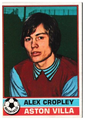 Topps (UK) - 'Footballers (Red Back 221-330)' - Card #289 - Alex Cropley (Aston Villa)