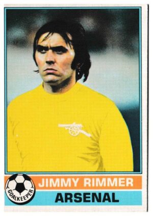 Topps (UK) - 'Footballers (Red Back 221-330)' - Card #290 - Jimmy Rimmer (Arsenal)