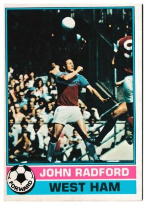 Topps (UK) - 'Footballers (Red Back 221-330)' - Card #291 - John Radford (West Ham)