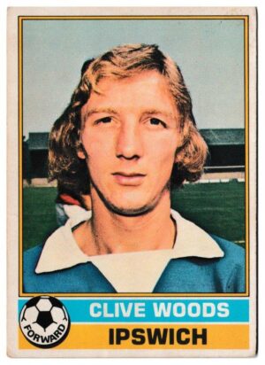 Topps (UK) - 'Footballers (Red Back 221-330)' - Card #303 - Clive Woods (Ipswich Town)