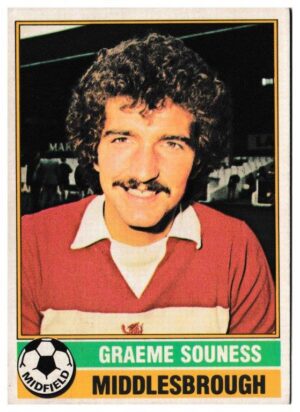 Topps (UK) - 'Footballers (Red Back 221-330)' - Card #305 - Graeme Souness (Middlesbrough)