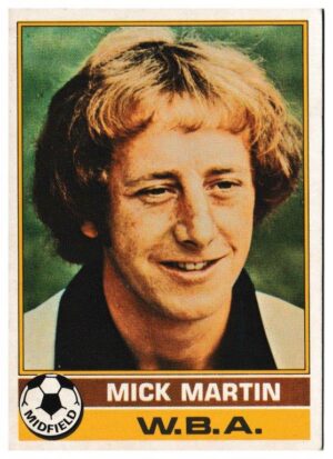Topps (UK) - 'Footballers (Red Back 221-330)' - Card #321 - Mick Martin (West Brom)