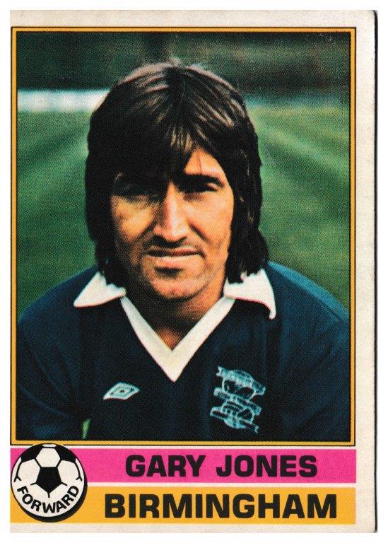 Topps (UK) - 'Footballers (Red Back 221-330)' - Card #323 - Gary Jones (Birmingham) Topps (UK) - 'Footballers (Red Back 221-330)' - Card #323 - Gary Jones (Birmingham)