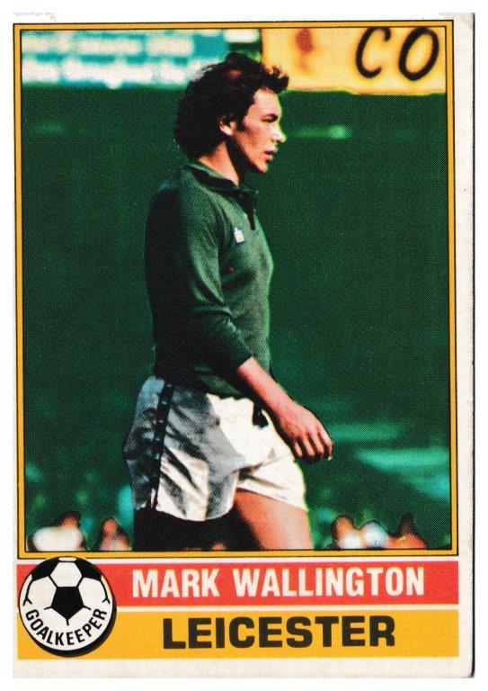 Topps (UK) - 'Footballers (Red Back 221-330)' - Card #327 - Mark Wallington (Leicester City) Topps (UK) - 'Footballers (Red Back 221-330)' - Card #327 - Mark Wallington (Leicester City)