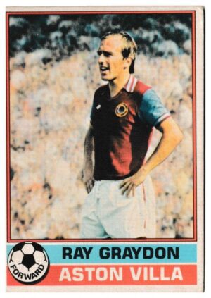 Topps (UK) - 'Footballers (Red Back 221-330)' - Card #329 - RayGraydon (Aston Villa)