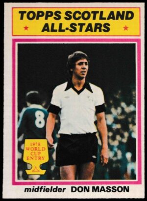 Topps (UK) - 'Footballers 1977-78 (Scottish)' (1977) - Don Masson (Derby County)? -? Topps Scotland All-Stars Topps (UK) - 'Footballers 1977-78 (Scottish)' (1977) - Don Masson (Derby County)? -? Topps Scotland All-Stars