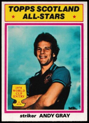Topps (UK) - 'Footballers 1977-78 (Scottish)' (1977) - Andy Gray (Aston Villa)? -? Topps Scotland All-Stars Topps (UK) - 'Footballers 1977-78 (Scottish)' (1977) - Andy Gray (Aston Villa)? -? Topps Scotland All-Stars