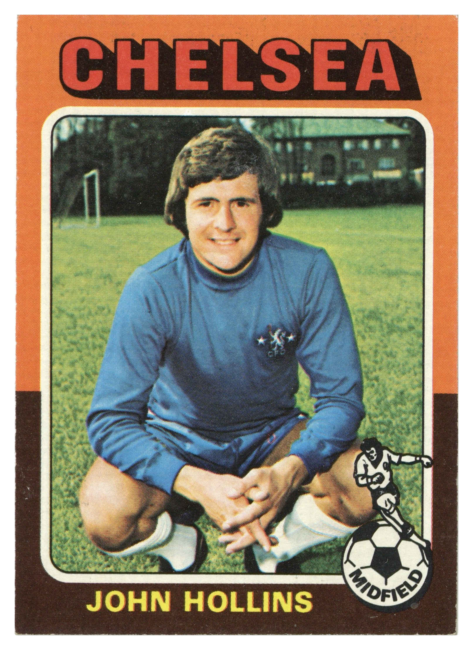 Topps (UK) - 'Footballers 1974-75 S1 (Bazooka/Red)' (1975) - #41 - John Hollins (Chelsea) Topps (UK) - 'Footballers 1974-75 S1 (Bazooka/Red)' (1975) - #41 - John Hollins (Chelsea)