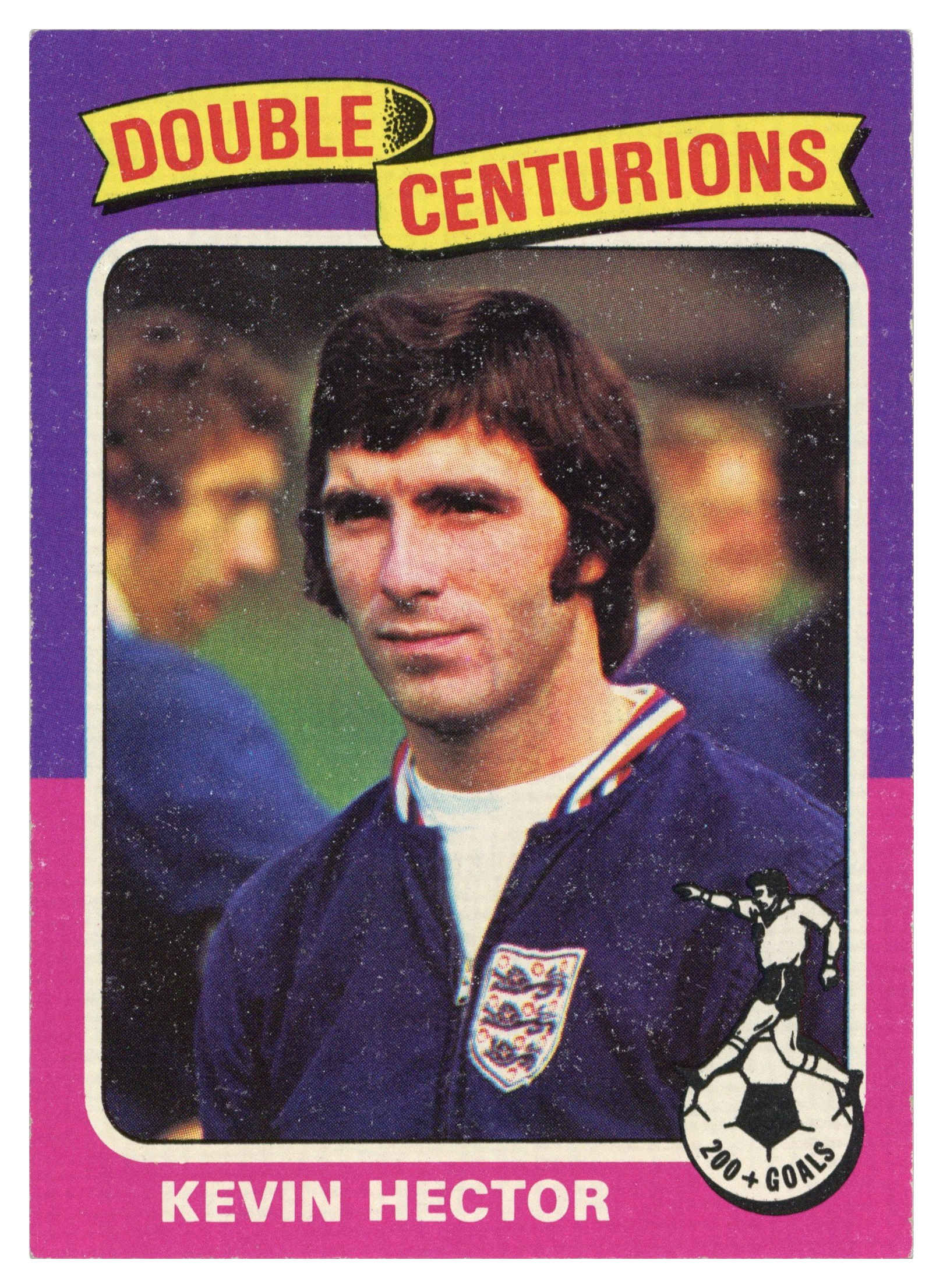 Topps (UK) - 'Footballers 1974-75 S1 (Bazooka/Red)' (1975) - #66 - Kevin Hector (Derby County) Topps (UK) - 'Footballers 1974-75 S1 (Bazooka/Red)' (1975) - #66 - Kevin Hector (Derby County)