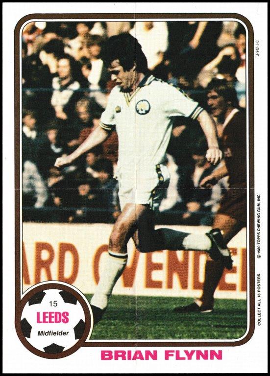 Topps (UK) - 'Footballers Posters' (1970) #15 - Brian Flynn (Leeds Utd) Topps (UK) - 'Footballers Posters' (1970) #15 - Brian Flynn (Leeds Utd)