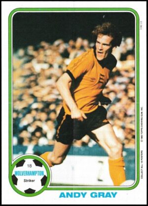 Topps (UK) - 'Footballers Posters' (1970) #18 - Andy Gray (Wolves)