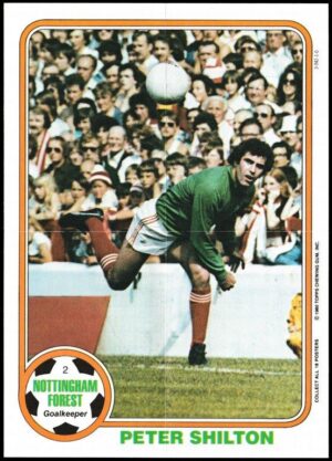 Topps (UK) - 'Footballers Posters' (1970) #2 - Peter Shilton (Nottingham Forest) Topps (UK) - 'Footballers Posters' (1970) #2 - Peter Shilton (Nottingham Forest)