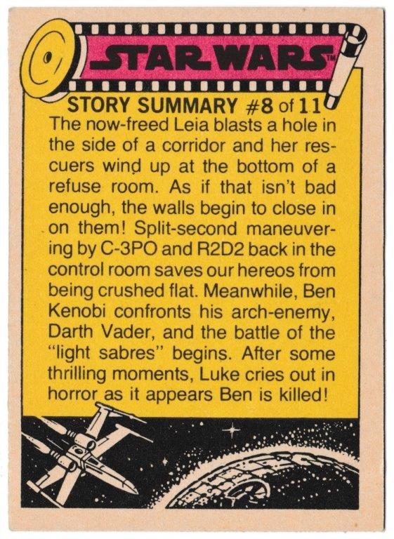 Topps (UK) - 'Star Wars (1-66)' (1978) - Card #10 - Princess Leia-recaptured! Topps (UK) - 'Star Wars (1-66)' (1978) - Card #10 - Princess Leia-recaptured!
