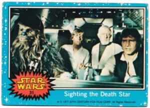 Topps (UK) - 'Star Wars (1-66)' (1978) - Card #31 - Sighting the Death Star