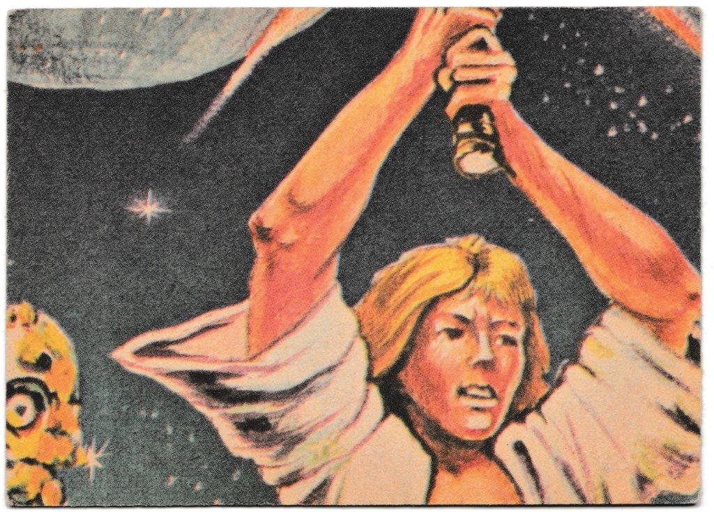 Topps (UK) - 'Star Wars (1-66)' (1978) - Card #41 - Facing the deadly chasm Topps (UK) - 'Star Wars (1-66)' (1978) - Card #41 - Facing the deadly chasm