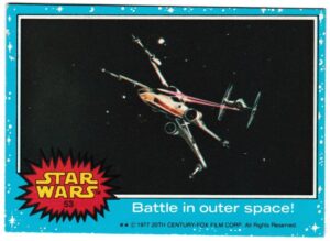 Topps (UK) - 'Star Wars (1-66)' (1978) - Card #53 - Battle in outer space!