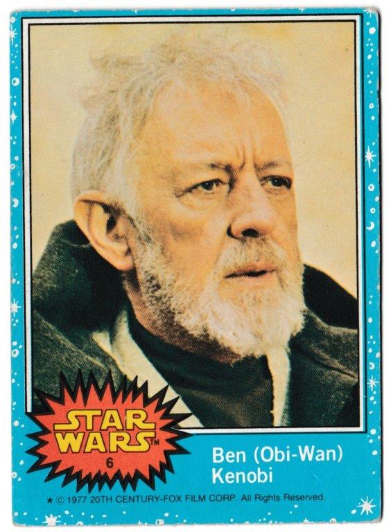 Topps (UK) - 'Star Wars (1-66)' (1978) - Card #6 - Ben (Obi-Wan) Kenobi Topps (UK) - 'Star Wars (1-66)' (1978) - Card #6 - Ben (Obi-Wan) Kenobi