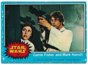 Topps (UK) - 'Star Wars (1-66)' (1978) - Card #65 - Carrie Fisher and Mark Hammill