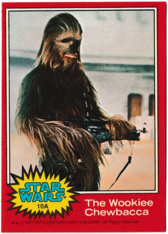 Topps (UK) - 'Star Wars (1-66A)' (1978) - Card #10A - The Wookiee Chewbacca Topps (UK) - 'Star Wars (1-66A)' (1978) - Card #10A - The Wookiee Chewbacca
