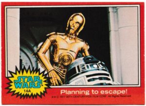 Topps (UK) - 'Star Wars (1-66A)' (1978) - Card #14A - Planning to escape!