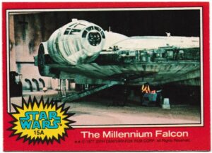 Topps (UK) - 'Star Wars (1-66A)' (1978) - Card #15A - The Millenium Falcon
