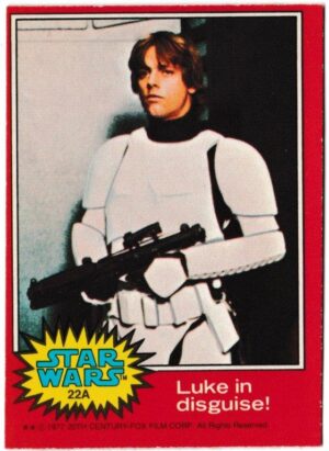 Topps (UK) - 'Star Wars (1-66A)' (1978) - Card #22A - Luke in disguise!