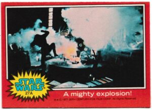 Topps (UK) - 'Star Wars (1-66A)' (1978) - Card #27A - A mighty explosion!