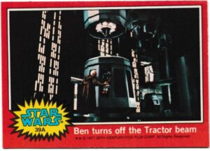 Topps (UK) - 'Star Wars (1-66A)' (1978) - Card #39A - Ben turns off the tractor beam