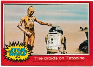 Topps (UK) - 'Star Wars (1-66A)' (1978) - Card #46A - The droids on Tatooine