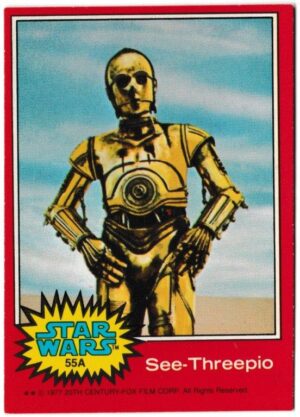 Topps (UK) - 'Star Wars (1-66A)' (1978) - Card #55A - See-Threepio